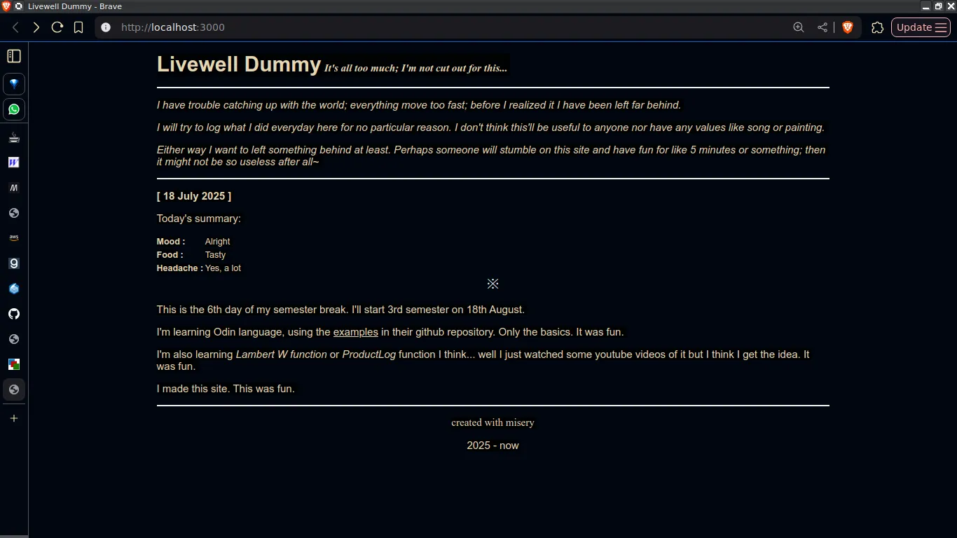 this site first design